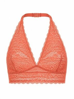 Victoria's Secret Coral Lace Halter Bralette